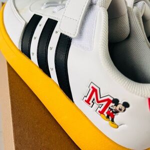 Adidas Kids White and Yellow Mickey Sneakers